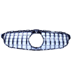 Grill for mercedes-benz c-class w205 - equipment 360° camera black with chrome