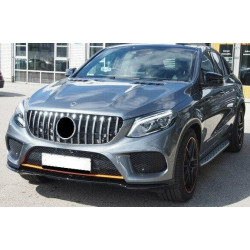 Frontgrill kompatibel mit mercedes-benz gle coupe c292 schwarz chrom
