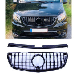Grill kompatibel mit mercedes-benz w447 vito schwarz