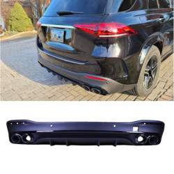 (TEIL) Diffusor kompatibel mit Mercedes GLE W167 2019+ voor ronde uitlaatsierstukken