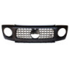 Grill compatibel met Mercedes G klasse W463 met koplampkappen glanzend zwart chrome