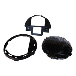 Grill for Mercedes G class W463 with headlight covers glossy black chrome