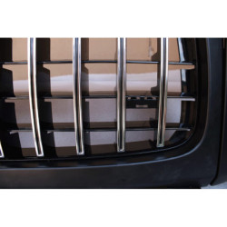Grill for Mercedes G class W463 with headlight covers glossy black chrome