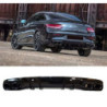 (PART) Diffuser compatibel met Mercedes C coupe cabrio C205 A205 AMG line dubbele zwarte r
