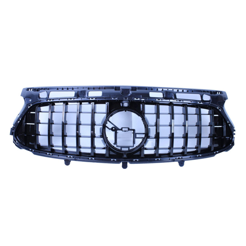 Grill compatibel met Mercedes-Benz GLA H247 2020-2023 met AMG line pakket glanzend zwart met frontcamera Grill compatibel met Mercedes-Benz GLA H247 2020-2023 met AMG line pakket glanzend zwart met frontcamera