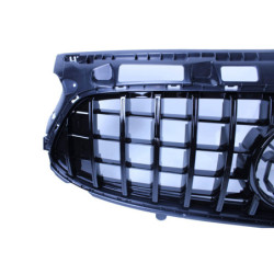 Grill for Mercedes-Benz GLA H247 2020-2023 with AMG line package glossy black with front camera