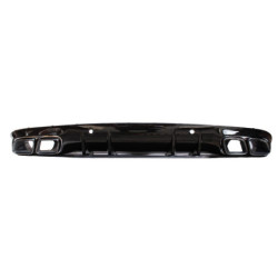 (PART) Diffuser compatibel met Mercedes C coupe cabrio C205 A205 AMG line dubbele zwarte u