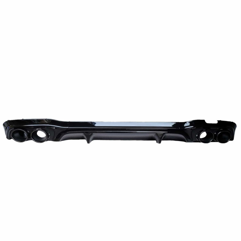 (PART) Diffuser compatibel met Mercedes E Klasse W213 S213 voor glanzend zwart ronde uitlaatsierstukken (PART) Diffuser compatibel met Mercedes E Klasse W213 S213 voor glanzend zwart ronde uitlaatsierstukken