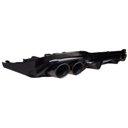 Diffuser for Mercedes E Class W213 S213 for glossy black round exhaust tips