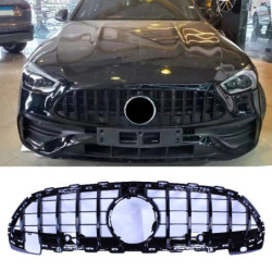 Grill kompatibel mit Mercedes C klasse W206 glanzend zwart