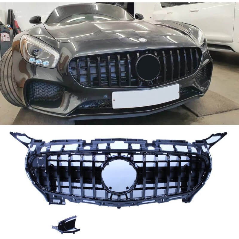 Grill kompatibel mit Mercedes-Benz AMG GT C190 Coupé schwarz 2-türig 2014-2017