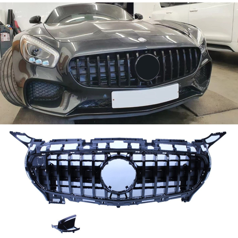 Grille compatibel met Mercedes-Benz AMG GT C190 coupé zwart 2-deurs 2014-2017 Grille compatibel met Mercedes-Benz AMG GT C190 coupé zwart 2-deurs 2014-2017