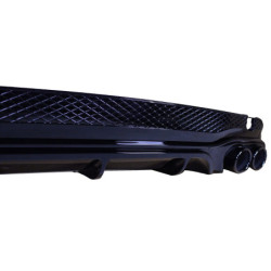 (PART) Diffuser with round exhaust tips gloss black for Mercedes E coupe W207 C207 Facelift