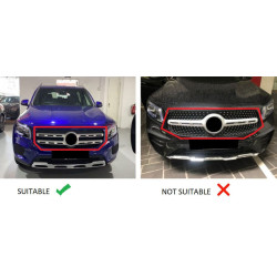 Kühlergrill kompatibel mit mercedes-benz glb x247 (2019+) chrom