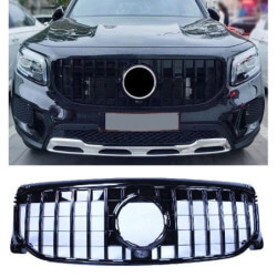 Grille compatible avec mercedes-benz glb x247 (2019+) noir brillant