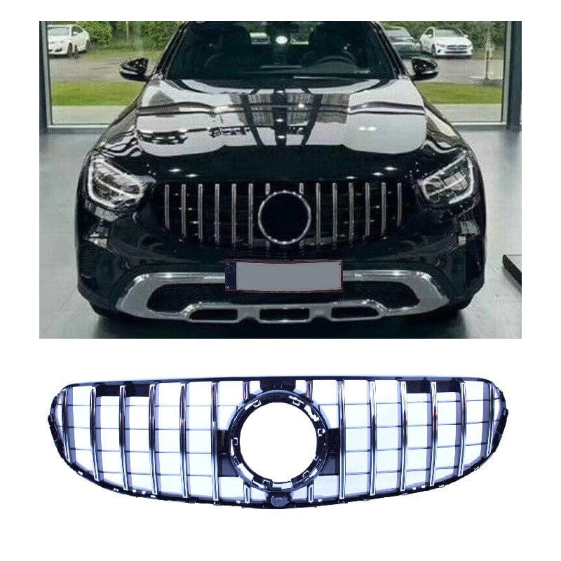 Grill compatible with mercedes-benz x253 c253 glc - glc coupe without amg line package chrome 2020+ Grill compatible with mercedes-benz x253 c253 glc - glc coupe without amg line package chrome 2020+