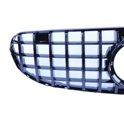 Grill for mercedes-benz facelift glc - glc coupe off-road 2020+ glossy black