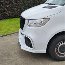 Stoßstange voorbumper kompatibel mit Mercedes-Benz Sprinter W907 2019+ zwarte grill