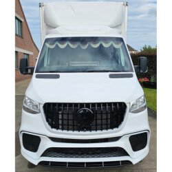 Stoßstange voorbumper kompatibel mit Mercedes-Benz Sprinter W907 2019+ zwarte grill