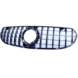 Grill for mercedes-benz facelift glc - glc coupe off-road 2020+ glossy black