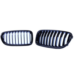 Grill Nieren kompatibel mit bmw 5 Serie f10 - f11 glänzend schwarz einzelne Bars