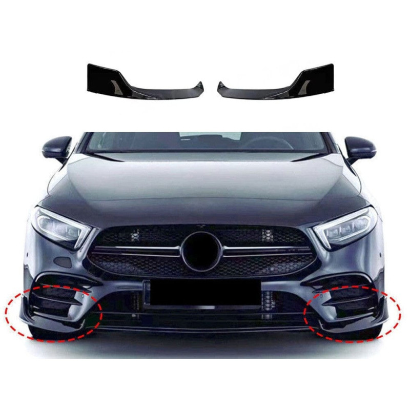 Frontsplitter compatibel met Mercedes-Benz W177 glanzend zwart Frontsplitter compatibel met Mercedes-Benz W177 glanzend zwart