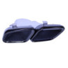 Diffuser for mercedes cls c257 double exhaust pieces glossy black square