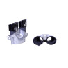 Auspuffrohre passend für Mercedes W205 C205 X253 C253 C257 C Klasse GLC und GLC Coupe CLS rund 2019+ Look schwarz
