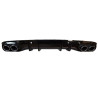 Diffuser for Mercedes C coupe cabrio C205 A205 AMG line double chrome round exhaust tips