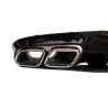 Diffusor kompatibel mit Mercedes C-Coupé Cabriolet C205 A205 AMG Line mit doppelten Chrom-Auspuffblenden