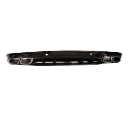 Diffuser for Mercedes C coupe cabrio C205 A205 AMG line double chrome exhaust tips