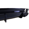 Diffusor kompatibel mit Mercedes CLA45 C117 X117 2014-2018 doppelte schwarze Auspuffspitzen