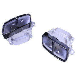 Diffuser for Mercedes CLA45 C117 X117 2013-2016 double black exhaust tips