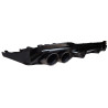 Diffuser for Mercedes E Class W213 S213 gloss black round exhaust tips