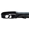 Diffusor kompatibel mit Mercedes E-Klasse W213 S213 voll Glanz schwarz quadratische Auspuffspitzen