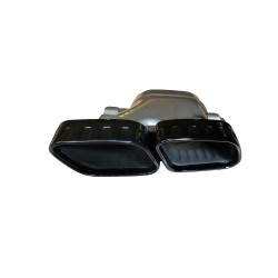 Diffuser for Mercedes E Class W213 S213 full gloss black square exhaust tips
