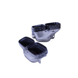 Diffuser for Mercedes E class W213 completely glossy black without AMG line