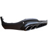 Diffuser for Mercedes GLC SUV X253 2015+ with black exhaust tips