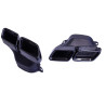 Auspuffrohre passend für Mercedes W205 W166 C292 C205 schwarz