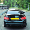 Diffuser with round exhaust tips gloss black for Mercedes E coupe W207 C207 Facelift