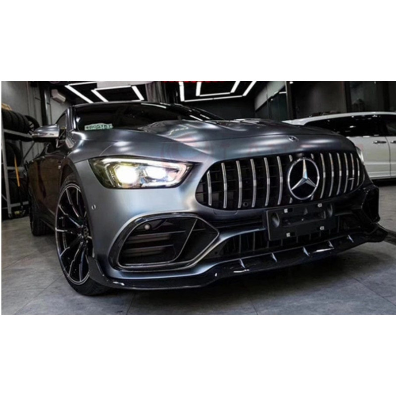 Lame avant compatible avec Mercedes AMG GT 4 portes X290 63 noir brillant Lame avant compatible avec Mercedes AMG GT 4 portes X290 63 noir brillant