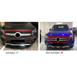Kühlergrill kompatibel mit mercedes-benz glb x247 (2020) sport chrom