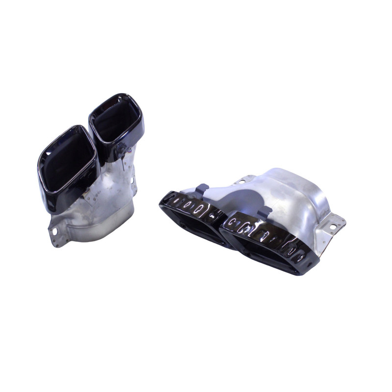 Auspuffrohre kompatibel mit Mercedes W206 C63 schwarz Auspuffrohre kompatibel mit Mercedes W206 C63 schwarz