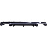 Diffuser glossy black with silver rim for Mercedes E coupe cabrio C238 A238 chrome round exhaust tips