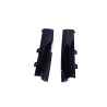 Diffuser glossy black with silver rim for Mercedes E coupe cabrio C238 A238 chrome round exhaust tips