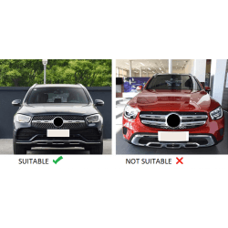 Grill compatibel met mercedes-benz glc - glc coupé chroom facelift