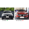 Grill compatibel met mercedes-benz glc - glc coupé chroom facelift