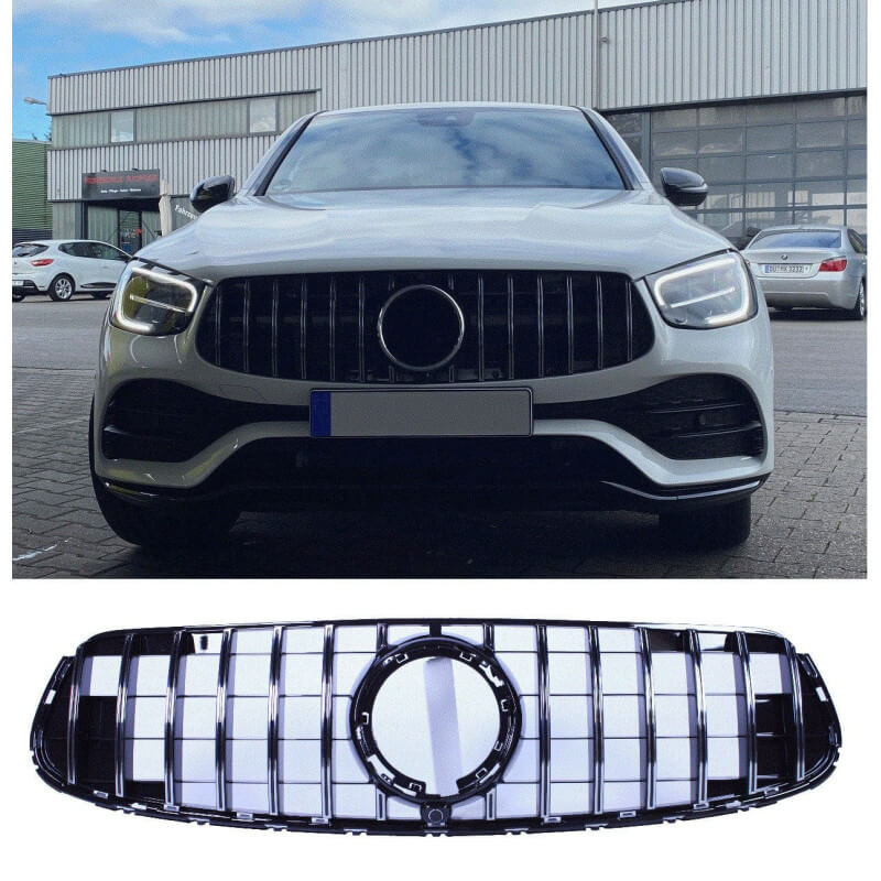 Grill compatibel met mercedes-benz glc - glc coupé chroom facelift