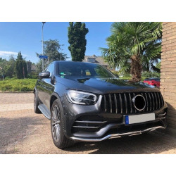 Front grill for mercedes-benz glc - glc coupe chrome facelift