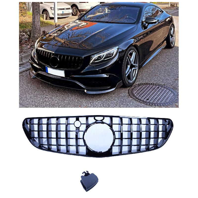 Kühlergrill kompatibel mit mercedes-benz s coupé 63/65 amg 2015-2017 schwarz c217 Kühlergrill kompatibel mit mercedes-benz s coupé 63/65 amg 2015-2017 schwarz c217